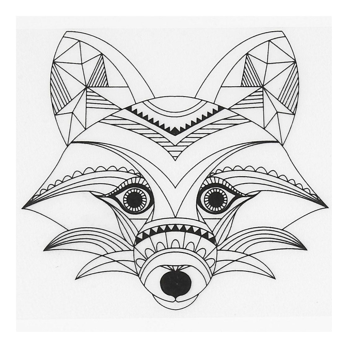 Fellen shrink film with motifs wild animals, 4st.