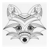 Fellen shrink film with motifs wild animals, 4st.