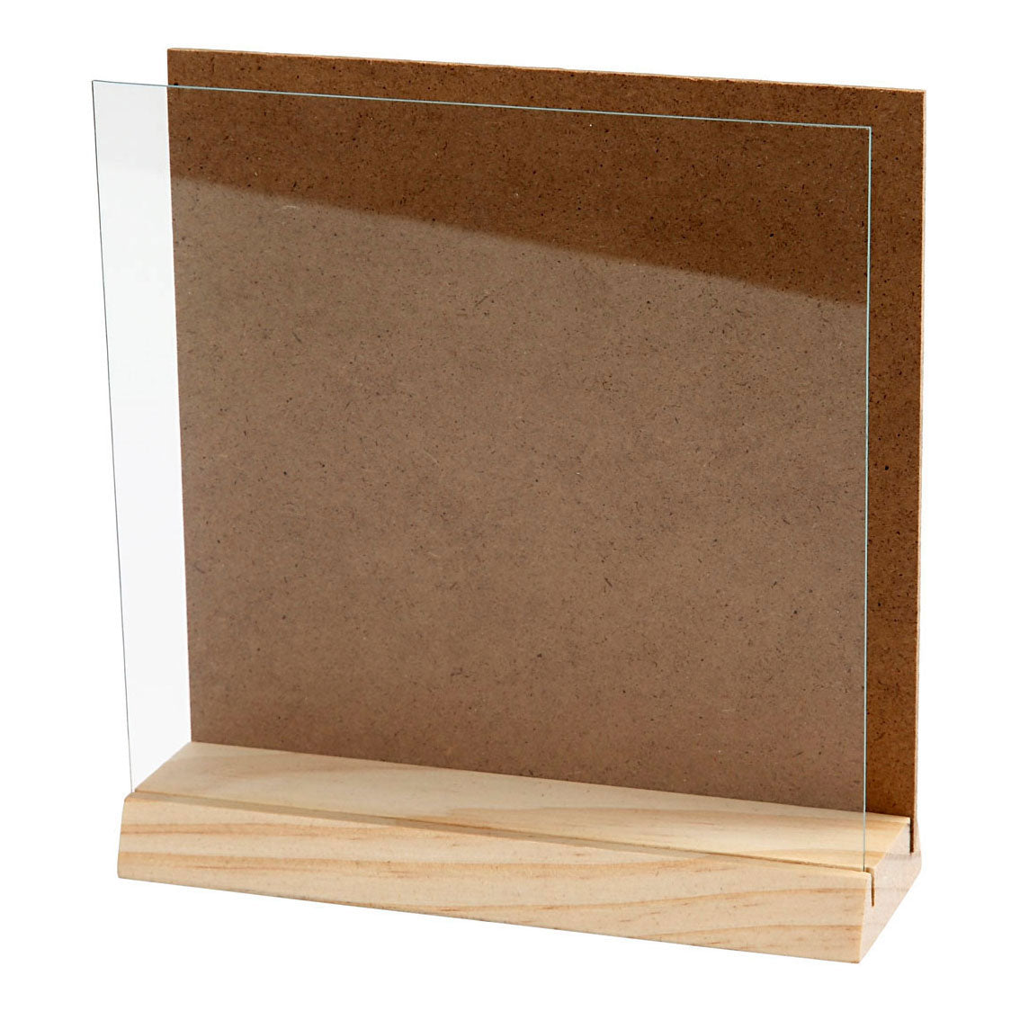 Creativ Company Wooden 3D -plade med glas, 15x15cm
