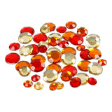 Creative company rhinestones red harmony round diverse, 350 pcs.