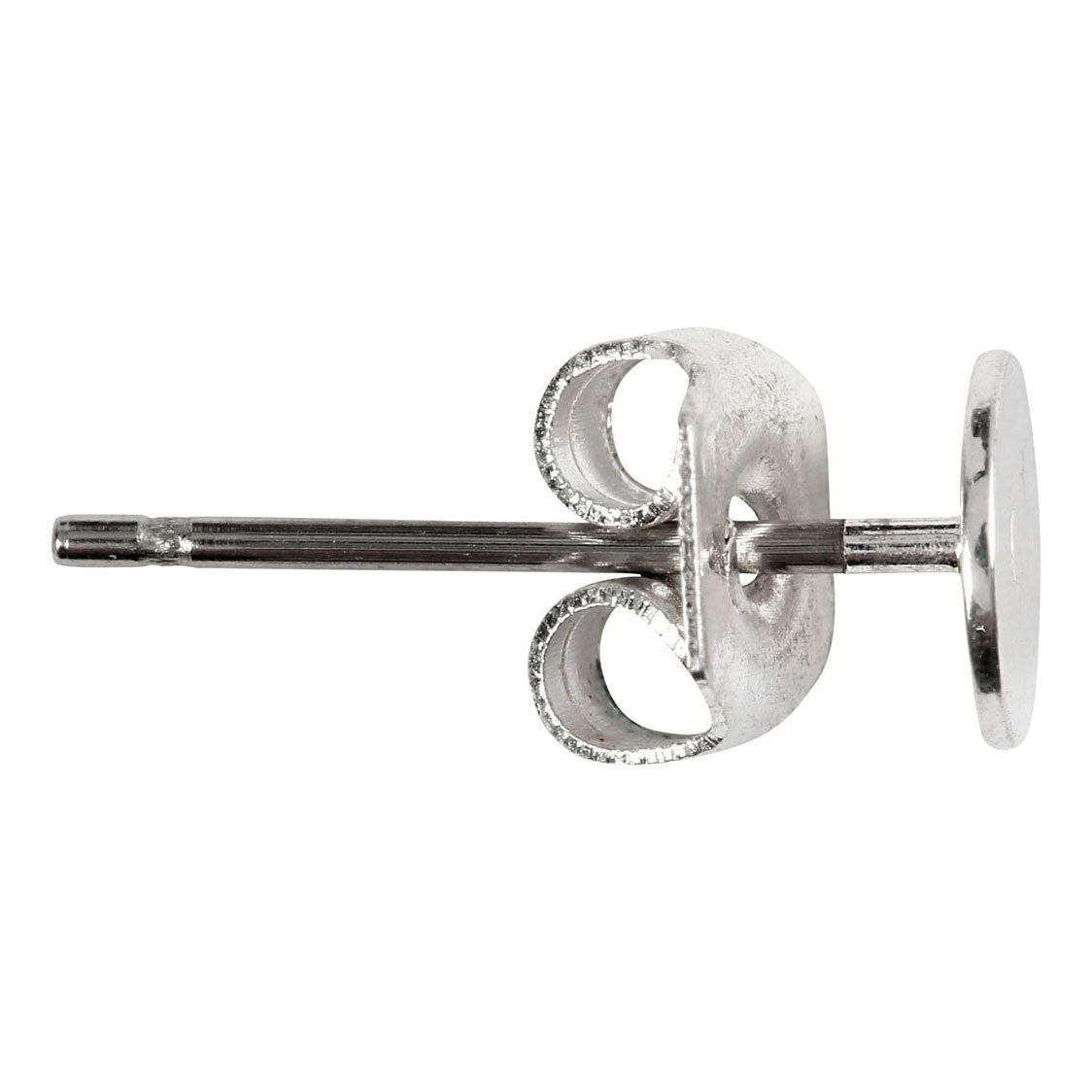 Creativ Company silver plated ear studs, 10 pc.
