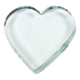 Creative company heart glass transparent, 10x9cm