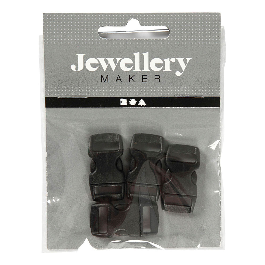 Creativ Company snap fastener black, 4 pcs.
