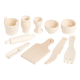 Creativ Company wooden kitchen utensils assorted, 10 pc.