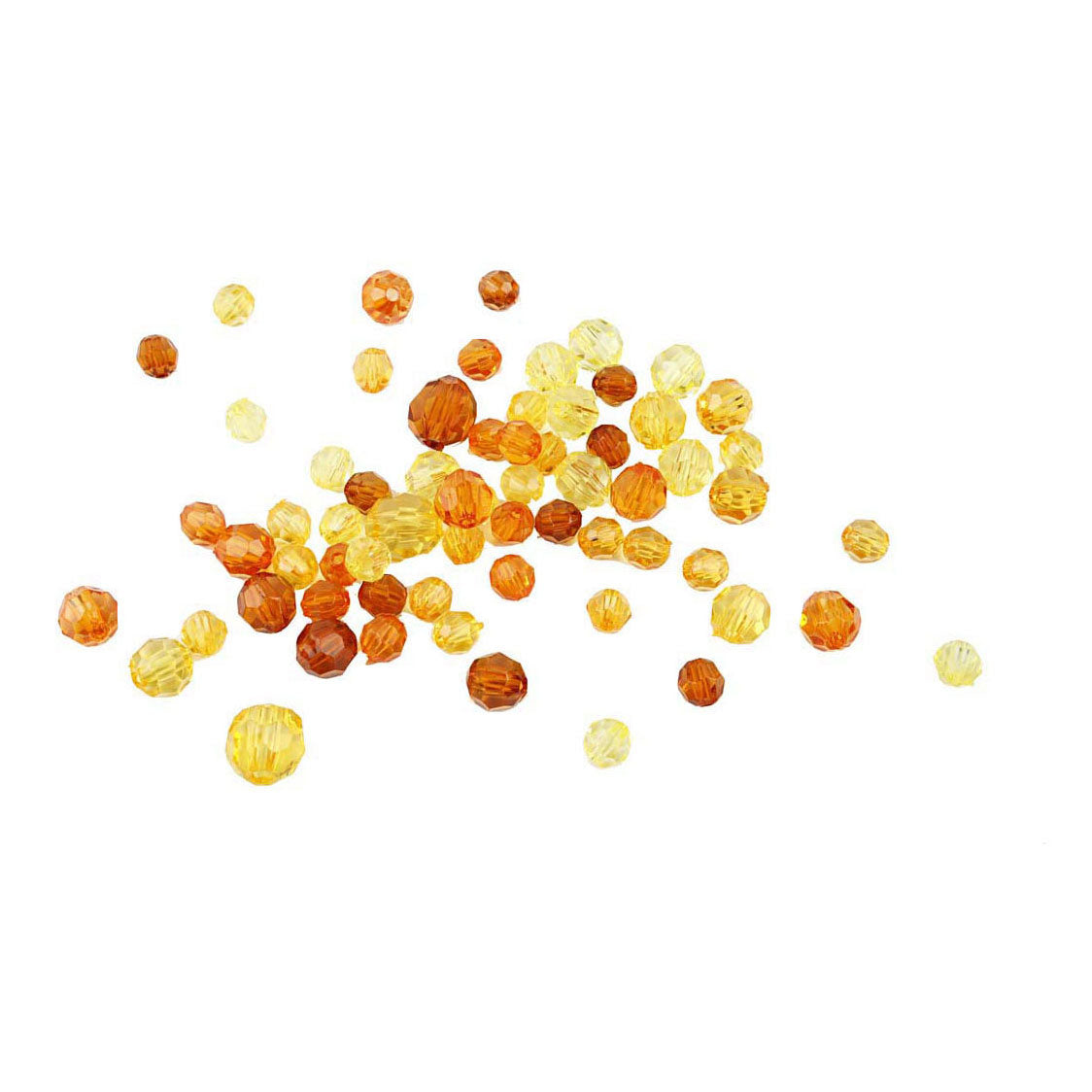 Creativ Company Facet Beads Míchají žluté, 45 gramů