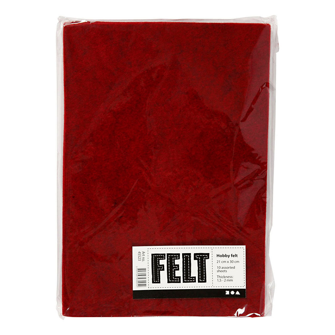Creativ Company Hobby Felt Red A4 Mélange