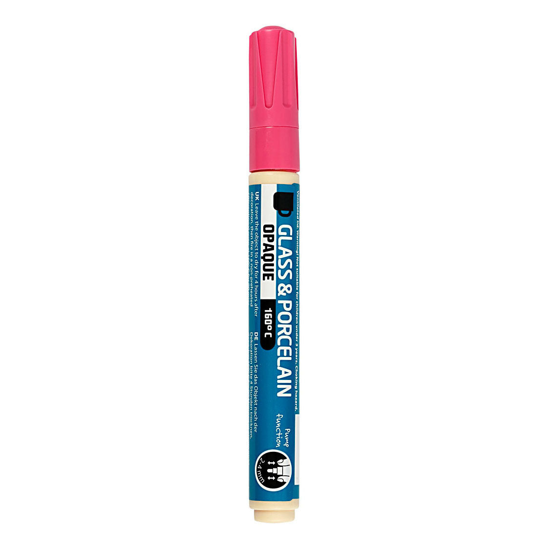 Creativ company glass and porcelain marker opaque - pink