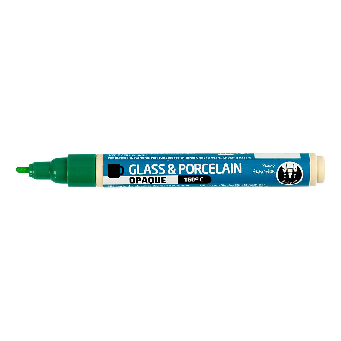 Createv Company Glass and Porcelan Start -Cover - Zelena