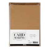 Creativ Company cards and envelopes Naturel, 50 sets