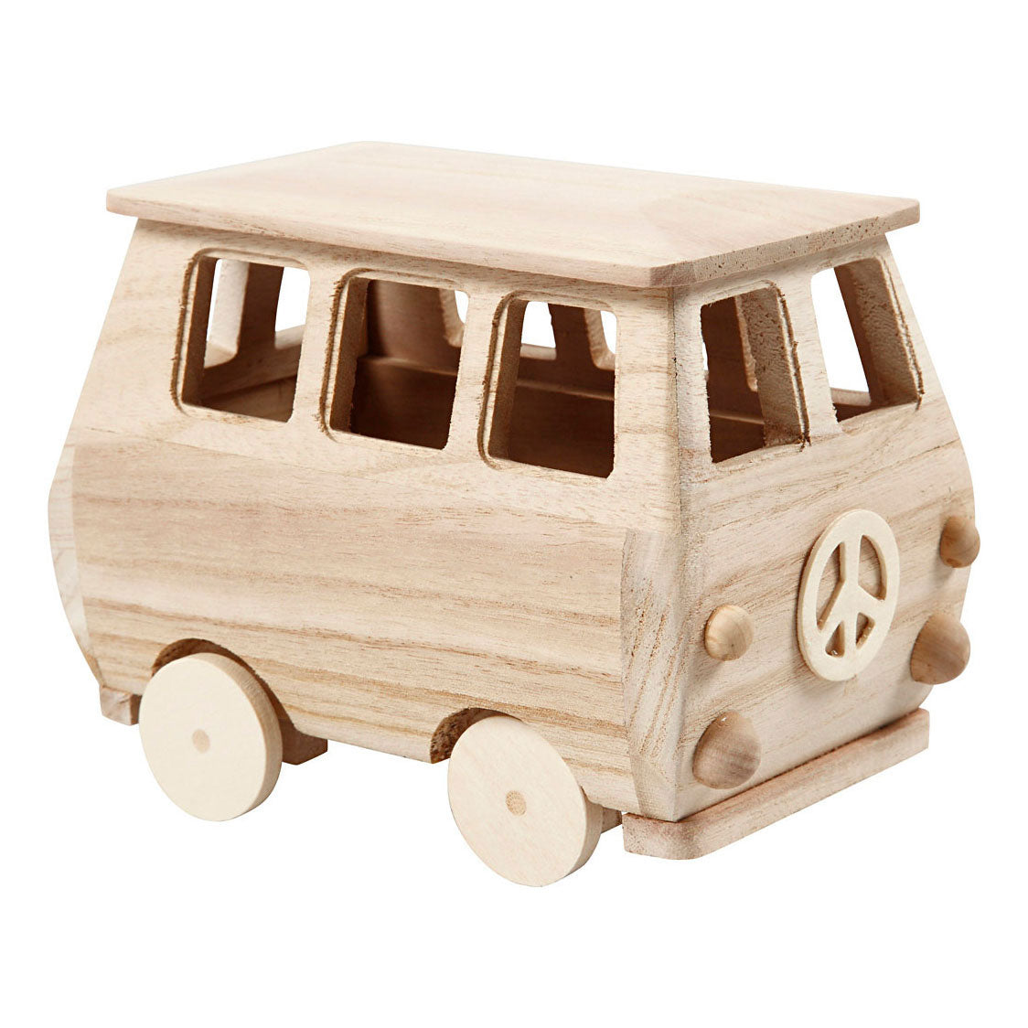 Creativ Company wooden mini bus, 17x10x13cm