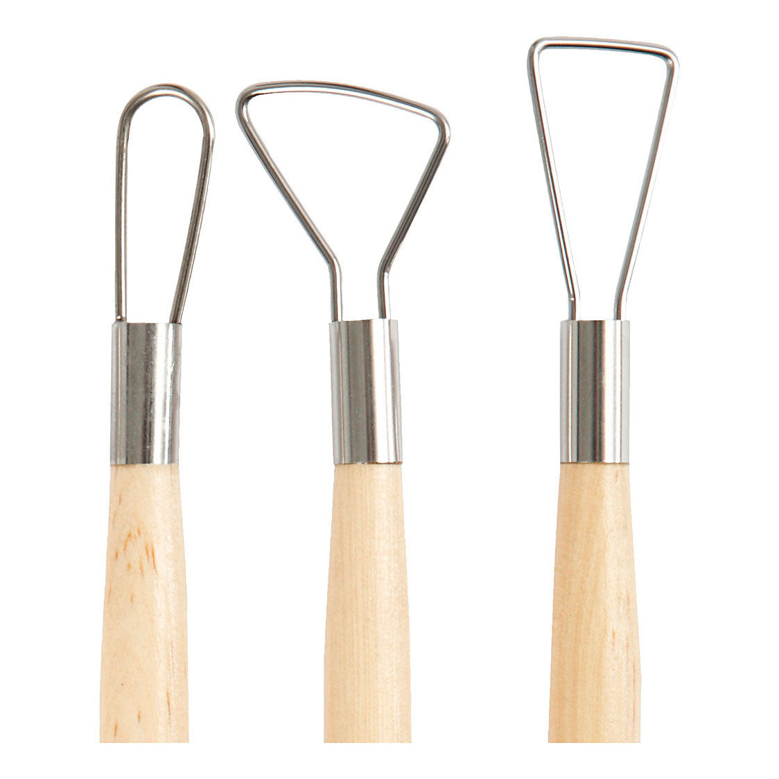 Clay tools, rounded edges, L: 20 cm, 6 pc 1 box
