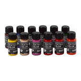 Creative Company Textile Color Semi-Copering Textile Paint, 12x50ml