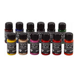 Creativ Company Textile Color Semi-Covering Textile Paint, 12x50ml