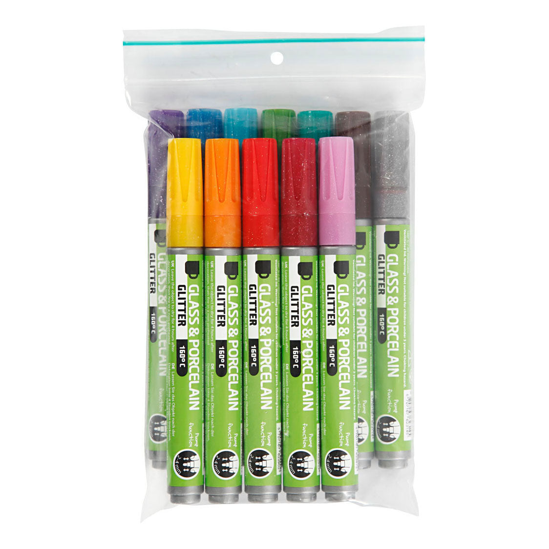 Creativ Company Glass and Porcelain States Kolor Glitter, 12..