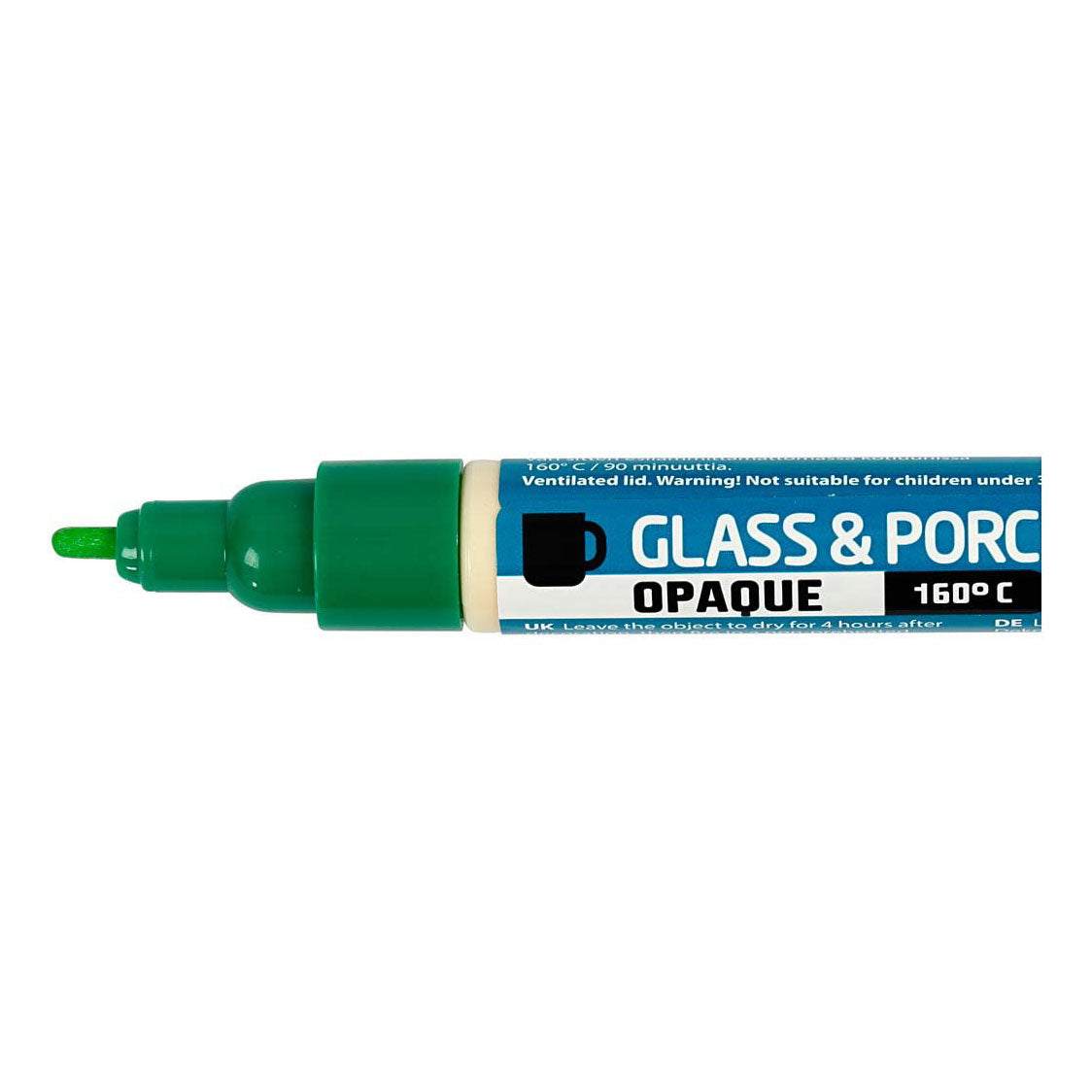 Creativ company glas- en porseleinstiften kleur dekkend, 12st.