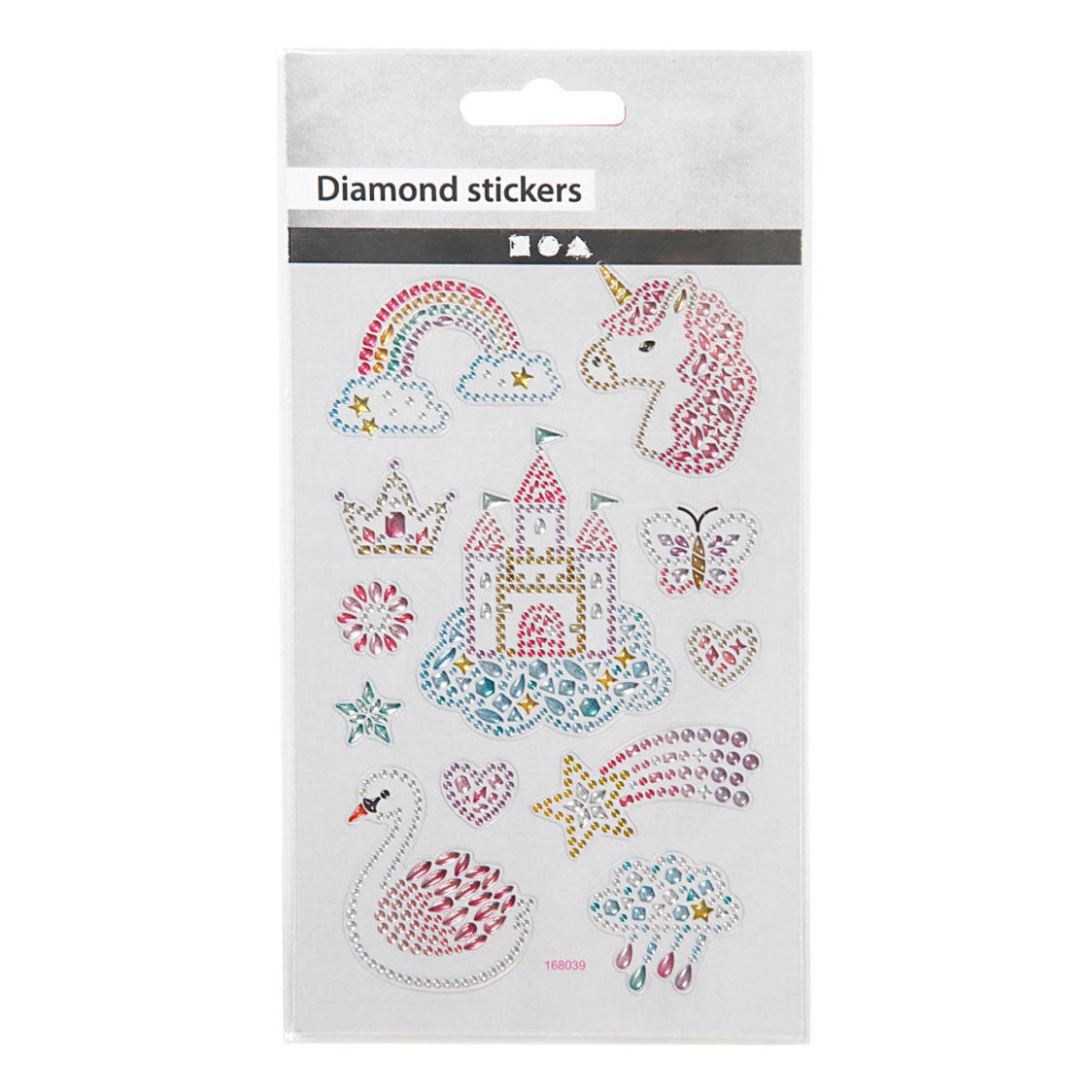 Creativ Company diamond stickers unicorn, 1 sheet