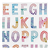 Creativ Company Diamant Stickers Alphabet, 1 sheet