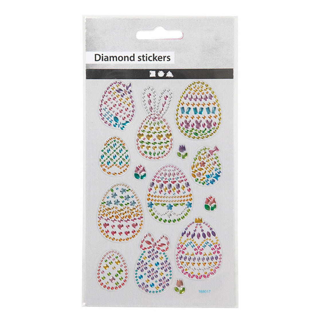 Kreativská společnost Diamant Stickers Velikonoční vejce, 1 list