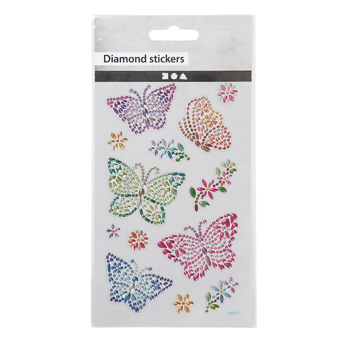 Creativ Company Diamant Stickers Butterfly, 1 list