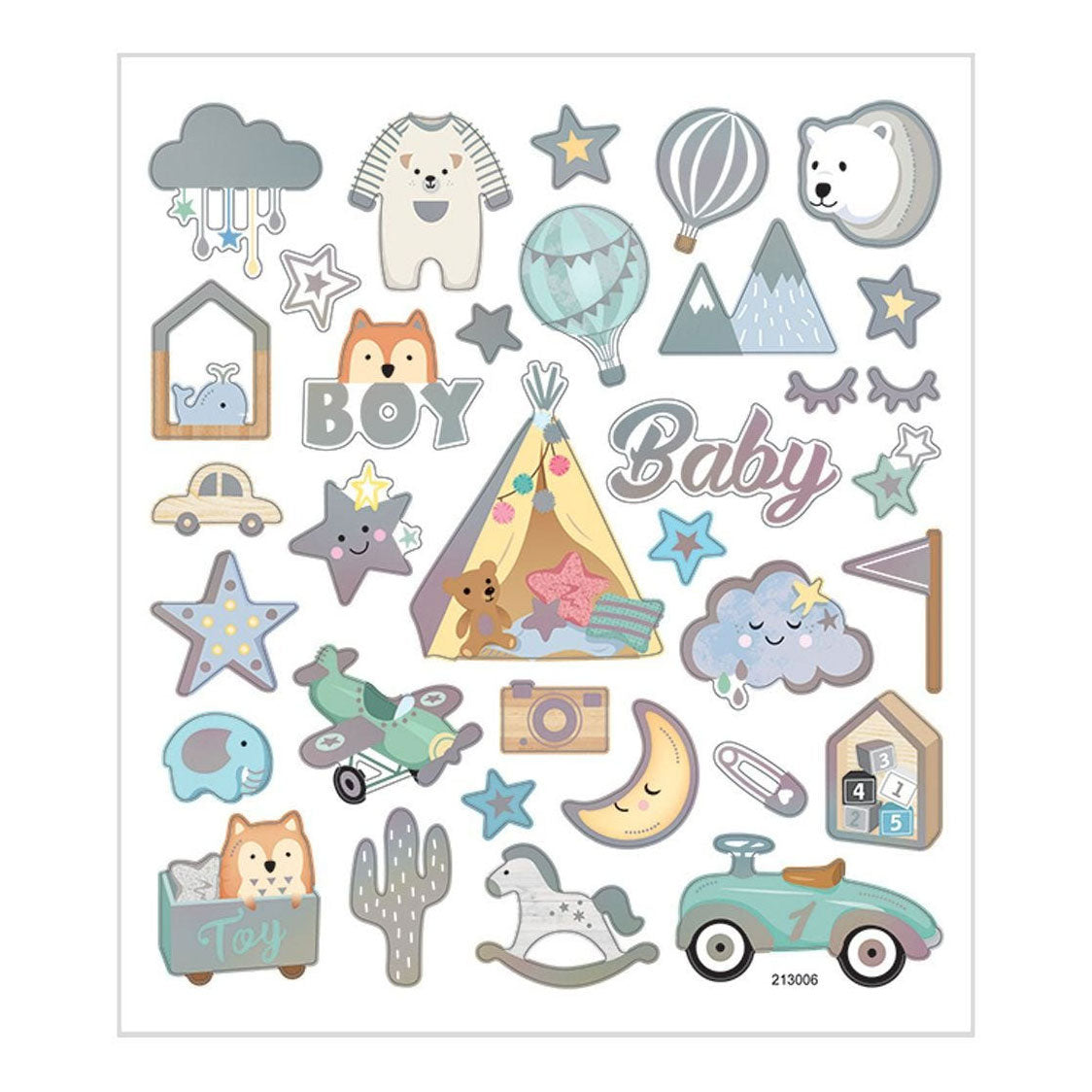 Creative company stickers baby boy, 1 sheet