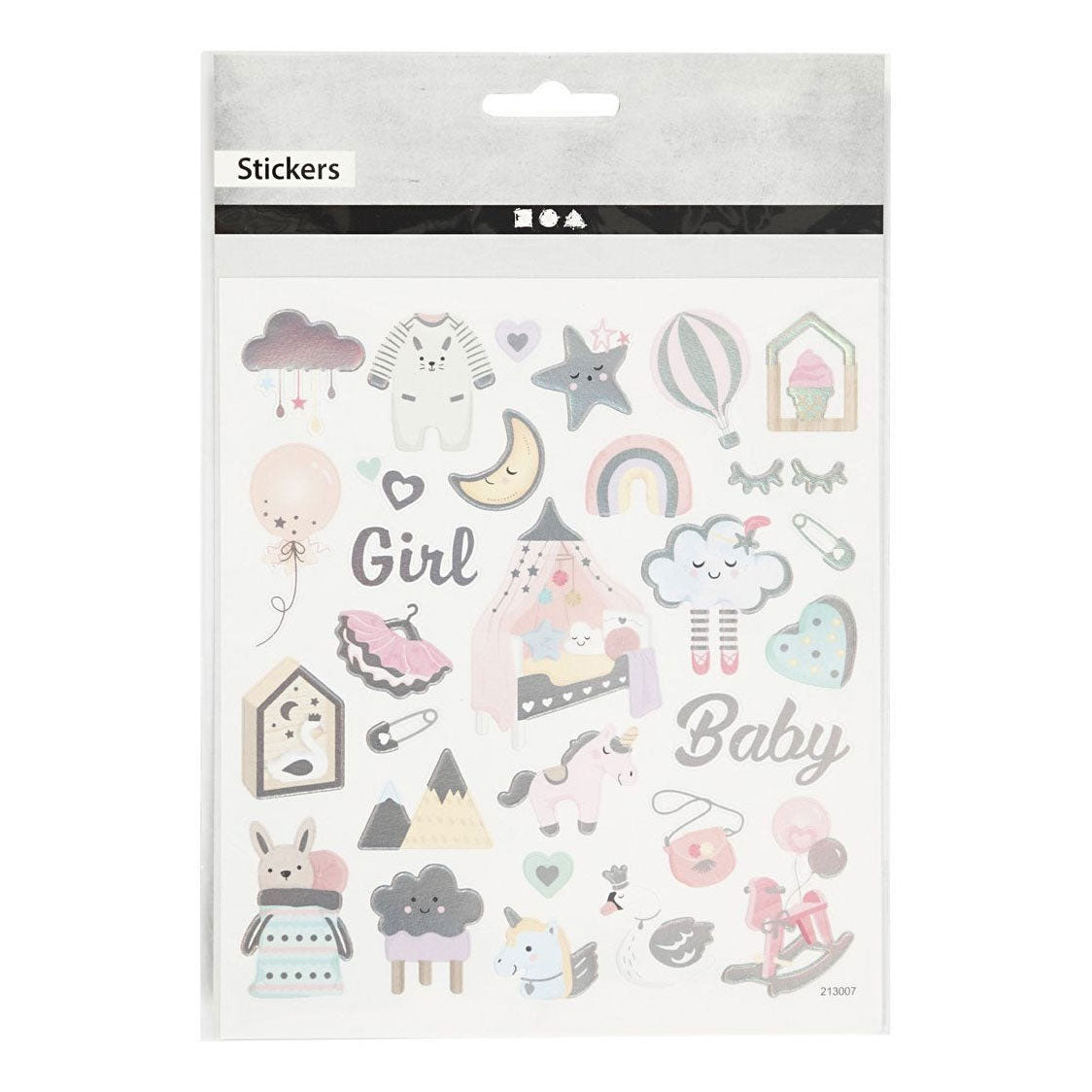 Creativ Company Stickers Baby Girl, 1 list