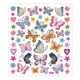 Kreativ Company Stickers Flowers and Butterflies, 1 list