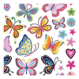 Creativ Company Stickers Flowers and Butterflies, 1 sheet