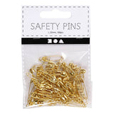 Creativ Company safety pins gold, 100pcs.