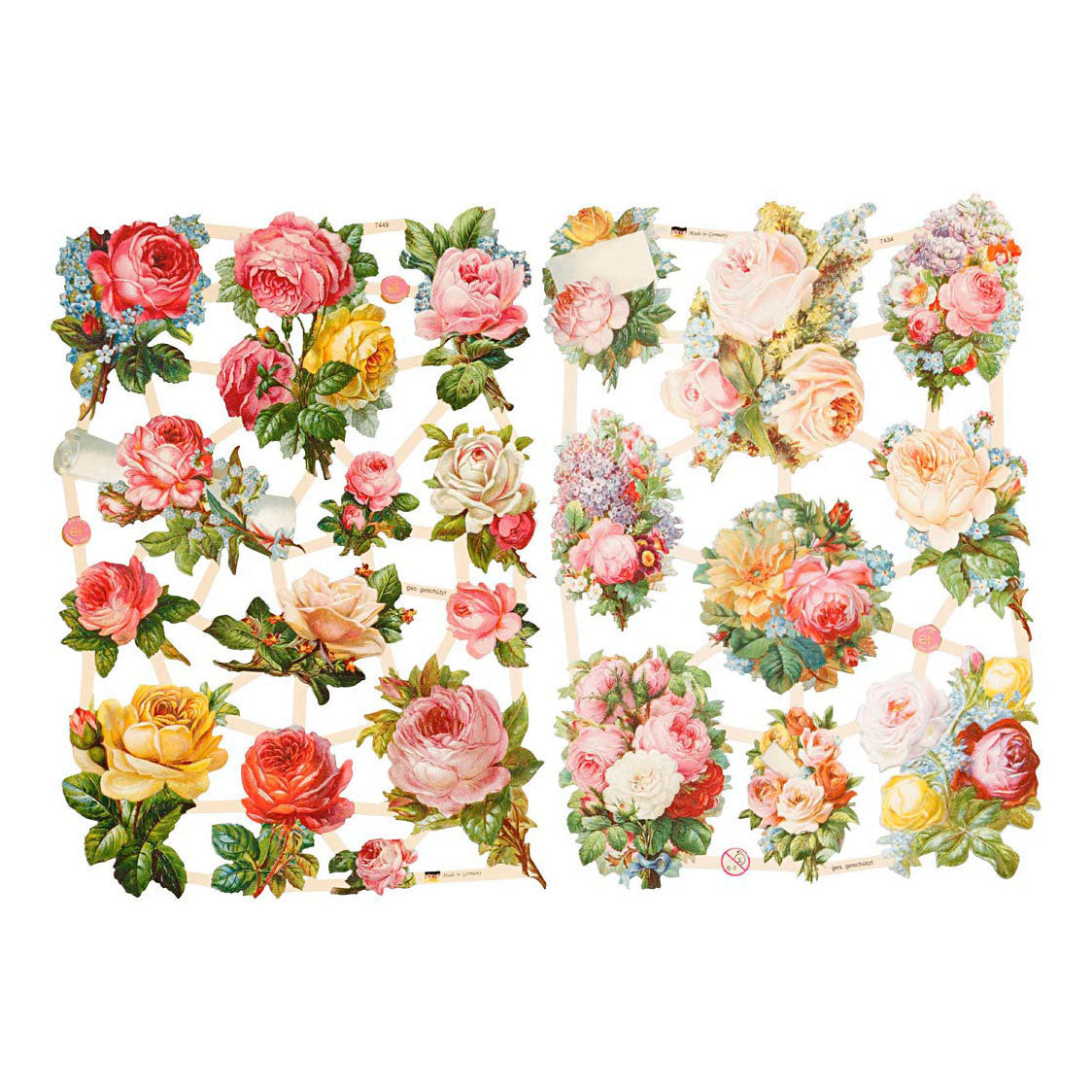 Creativ Company Vintage Pictures Roses, 2 sheets
