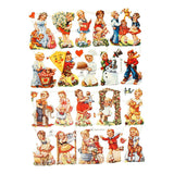 Creativ Company Vintage Pictures Nostalgic children, 2 sheets
