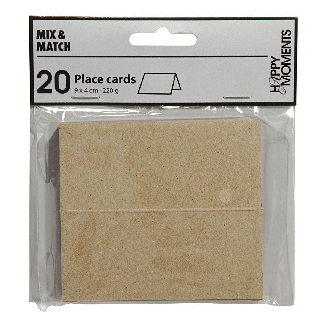 Creativ Company Name Cards Naturel, 20st.