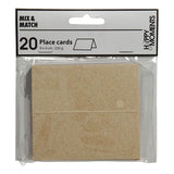 Creativ Company Name Cards Naturel, 20st.
