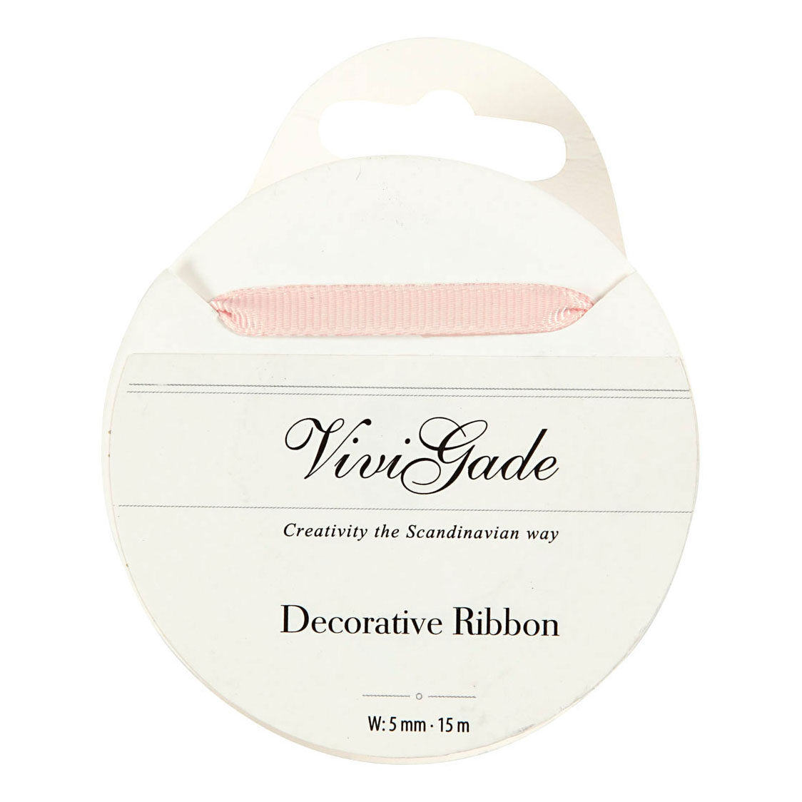 Creativ Company decorative ribbon light red, 15m