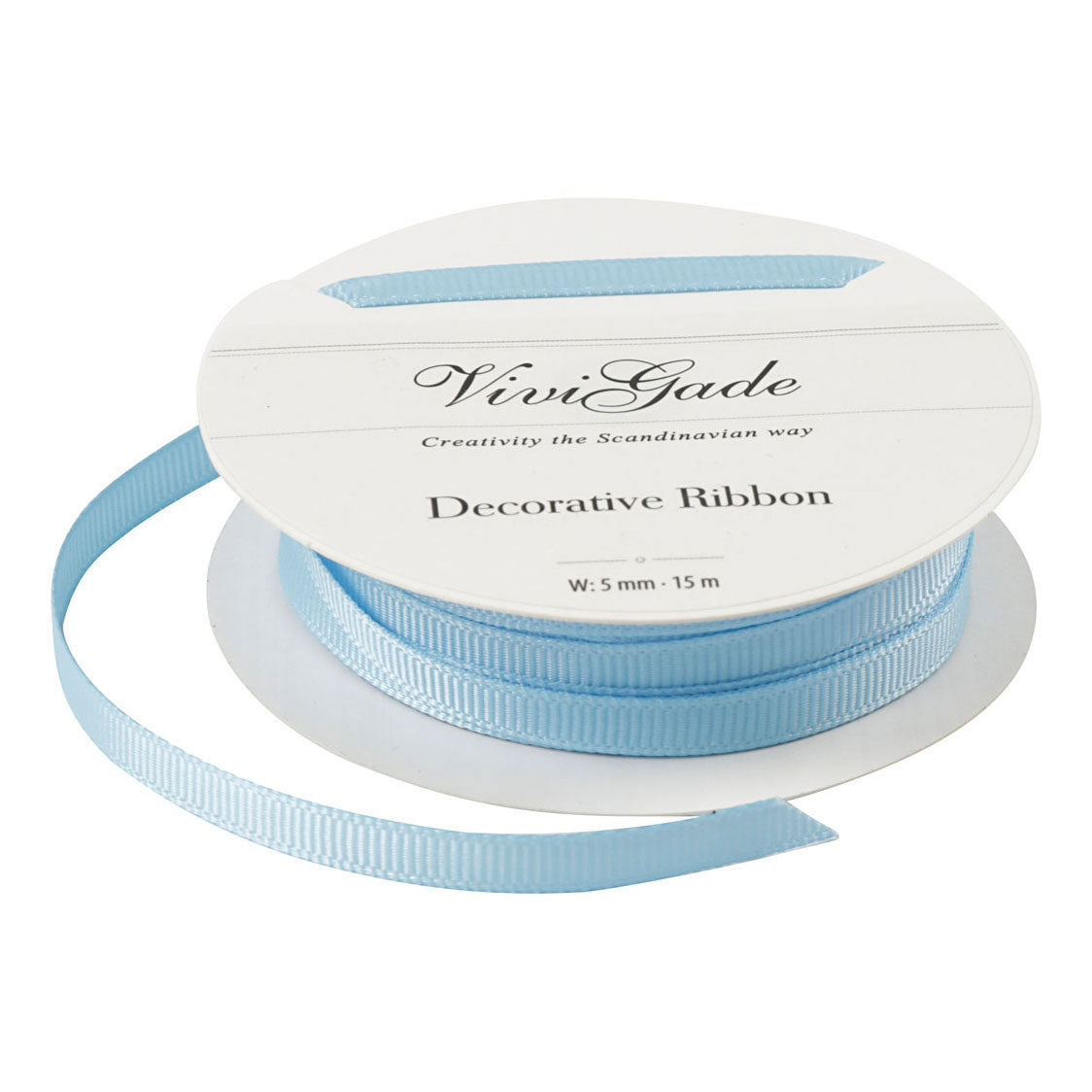 Creativ Company decorative ribbon light blue, 15m