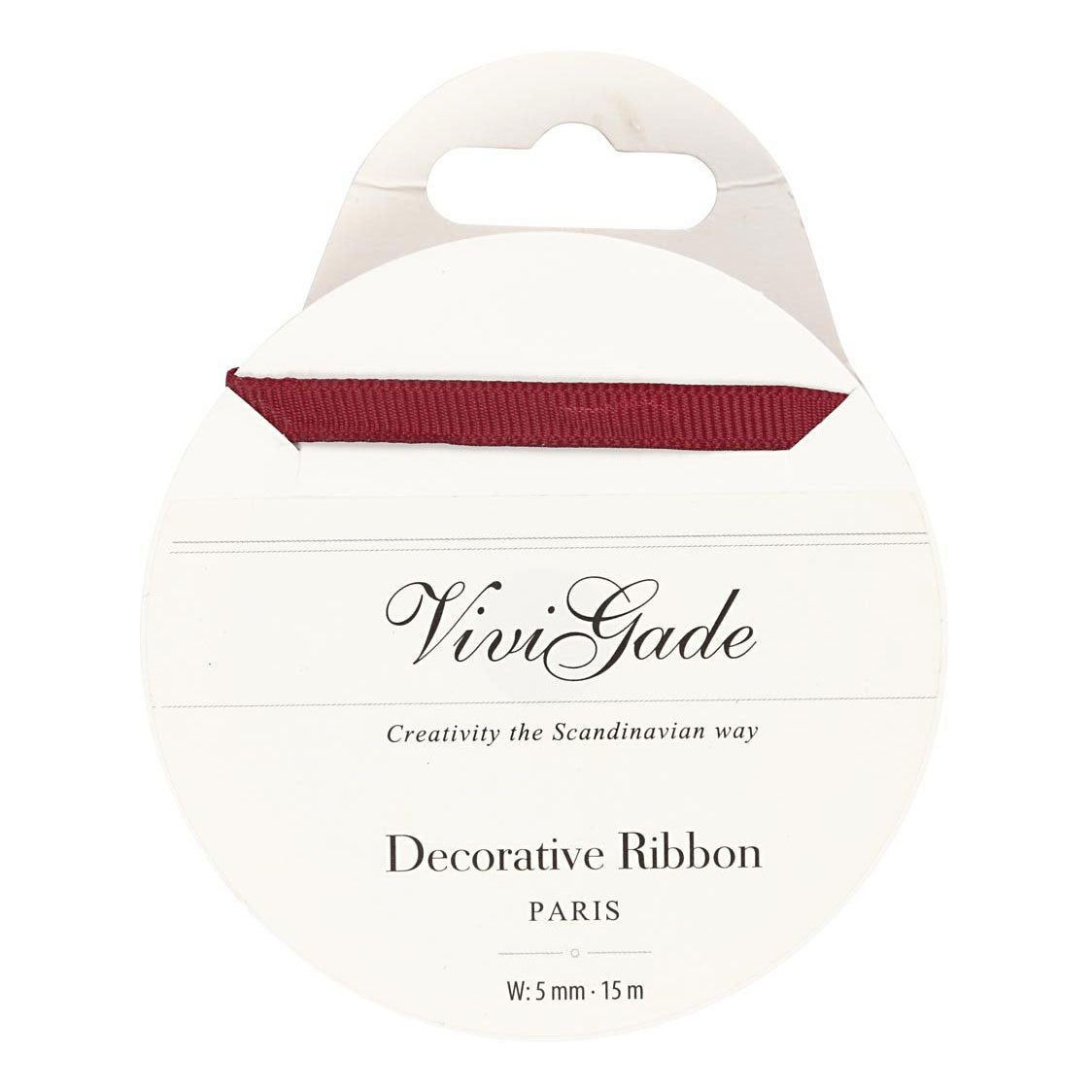 Creativ Company decorative ribbon red, 15m