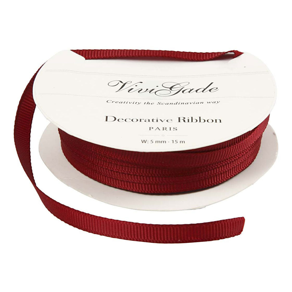 Creativ Company decorative ribbon red, 15m