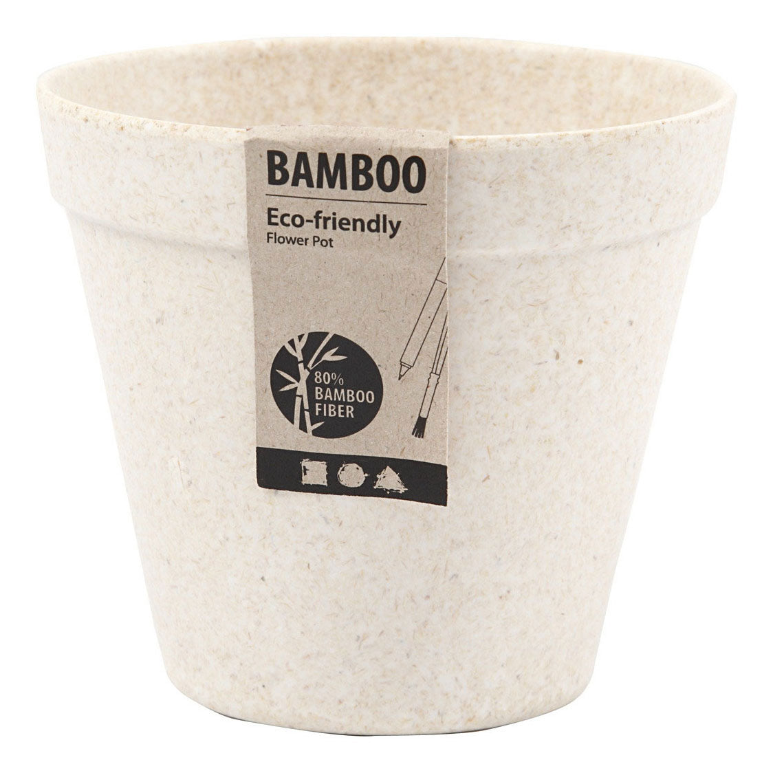 Creative Company flower pot bamboo fibers, 10x11cm