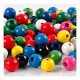 Creativ Company Wooden Beads Various colors, 150st.