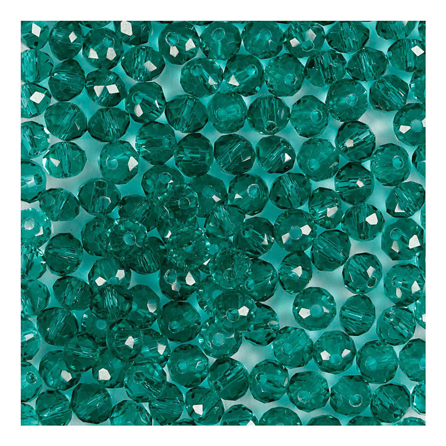 Creativ Company Facet Beads Green, 45st.