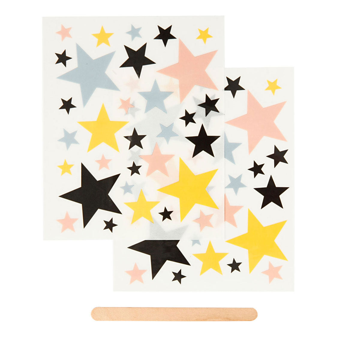 Creativ Company reiben Aufkleber Stars, 2 Blätter