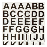 Creativ Company Rub-On Stickers Letters And Figures Black, 2 Fellings