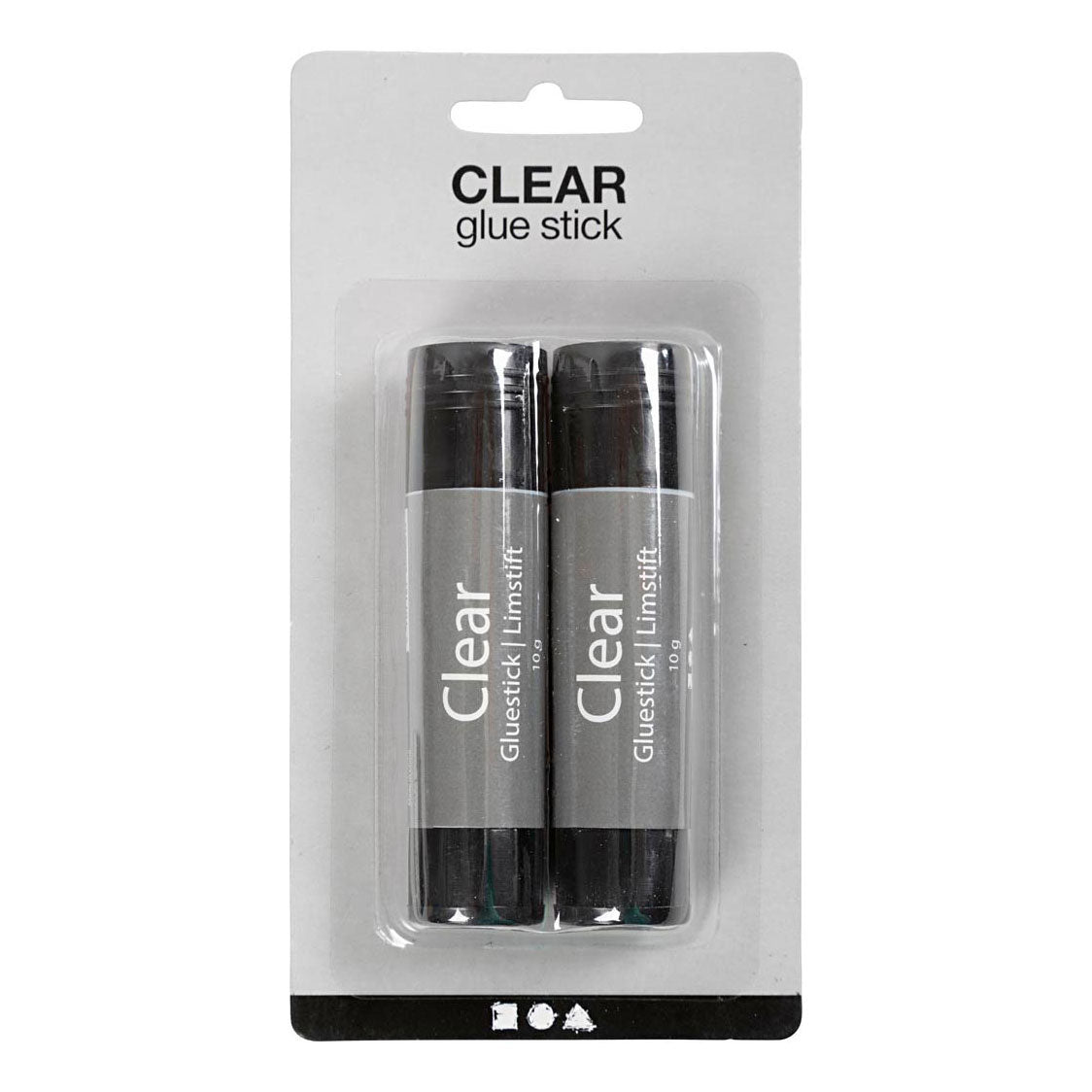Creativ Company transparent glue stick, 2 pcs.