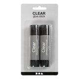Creativ Company transparent glue stick, 2 pcs.