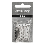 Firma Creativ Broochpeld Silver -Silver 25 mm, 10st.