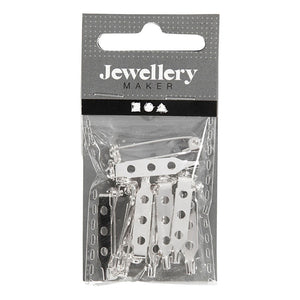 Firma Creativ Broochpeld Silver -Silver 25 mm, 10st.