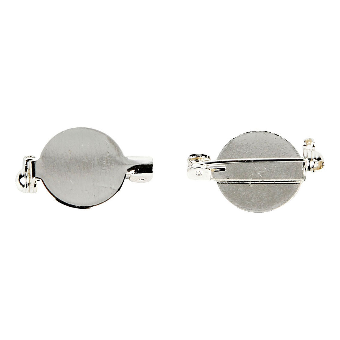 Creativ Company Brochepeld Silverd 20 mm, 10st.