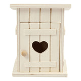 Creativ Company Wooden Mini Toilethus, 6,5x6,5x8 cm