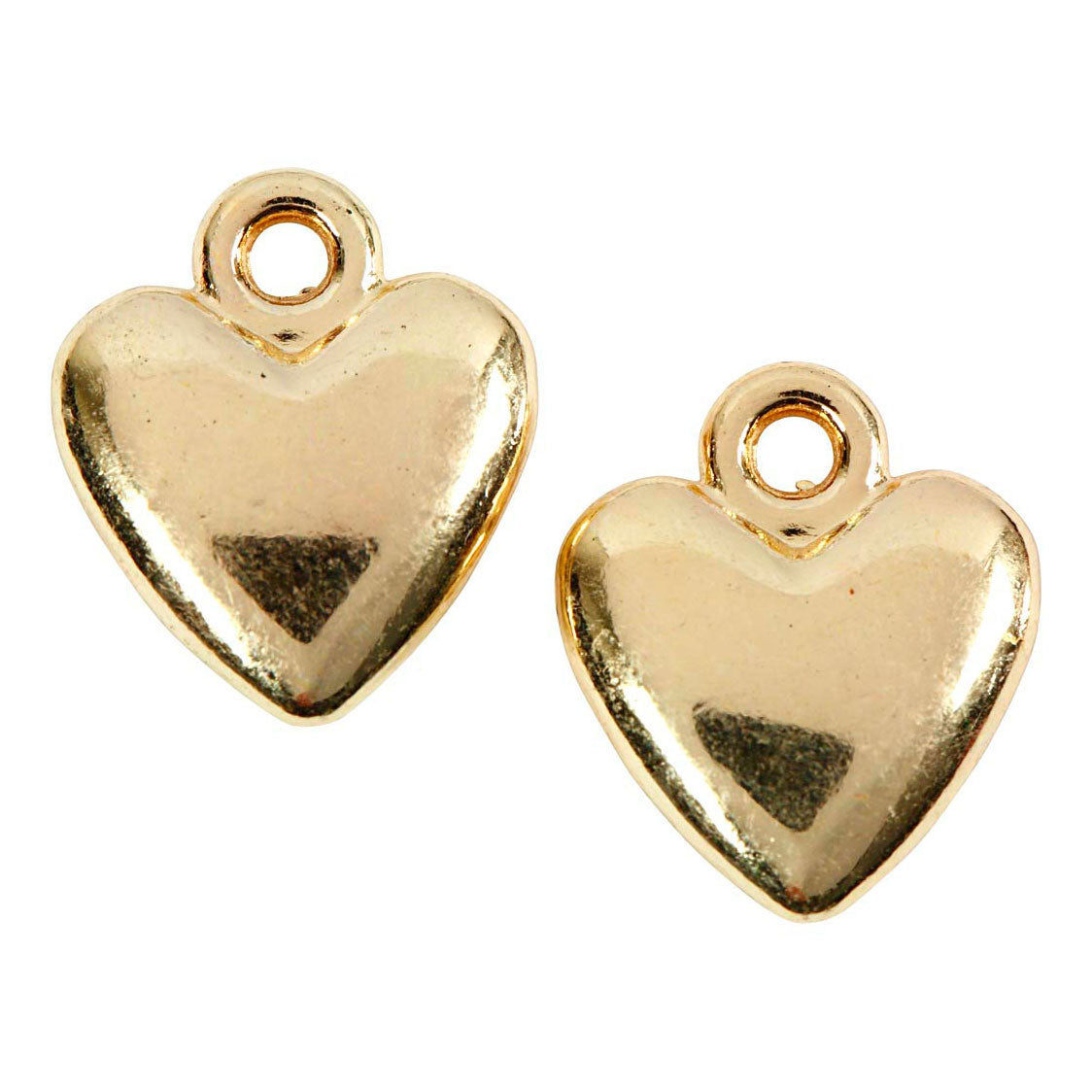 Creativ company Heart -shaped pendant gilded, 10st.