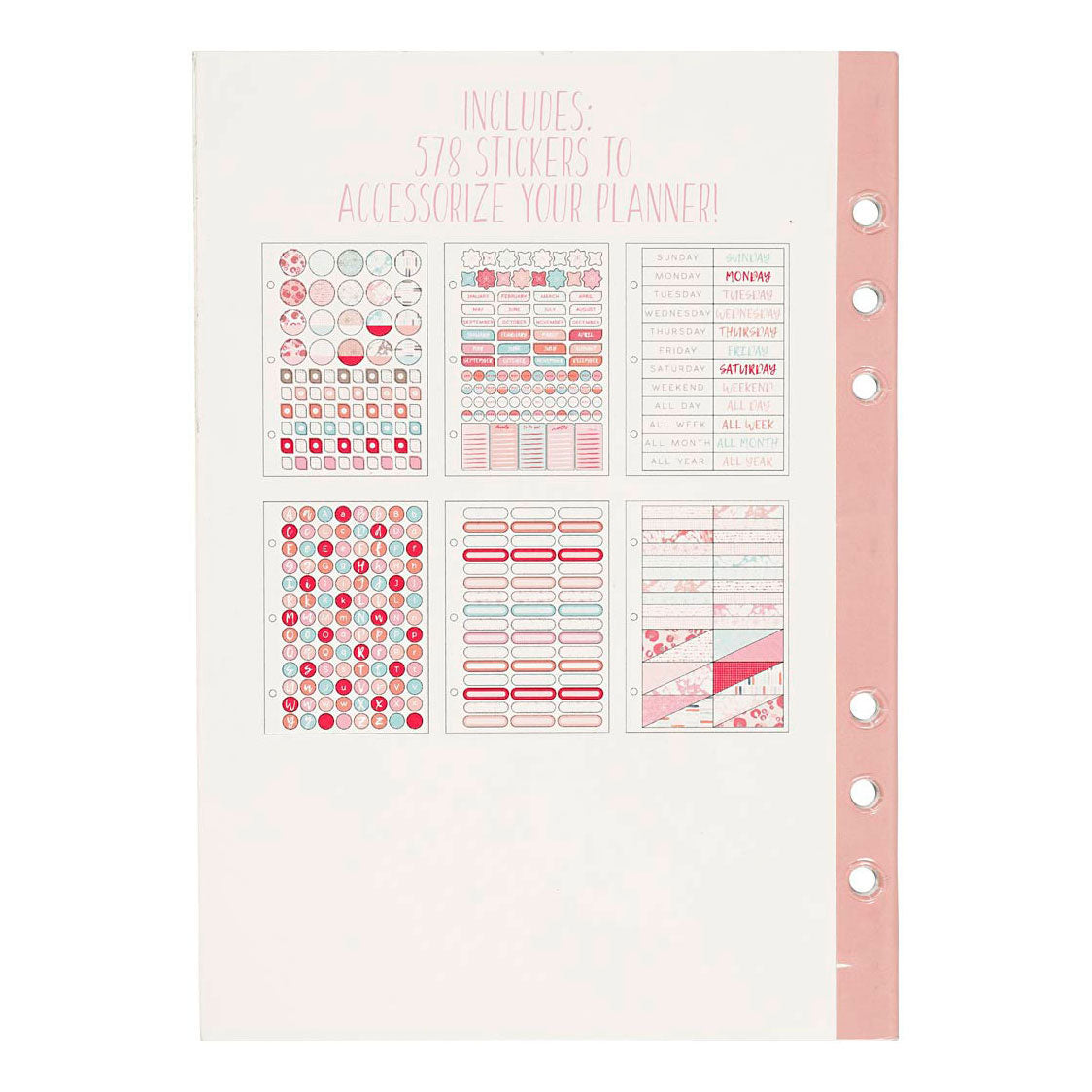 Creativ Company Losterboek Aquarel A5 dla Planner, 578st.