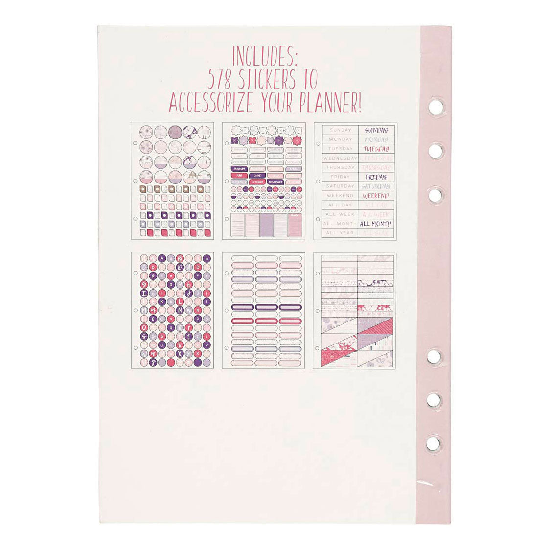 Creativ Company Stickerboek Bloemen A5 for planlegger, 578st.